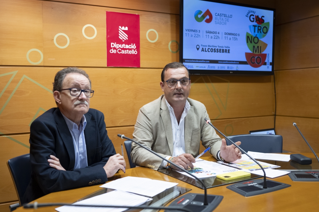 La Diputación exhibirá en Alcossebre la mejor cocina de la provincia en la III edición del Festival Gastronómico Castelló Ruta de Sabor